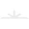 Ekena Millwork Saratoga Architectural Grade PVC Gable Bracket, 108"W x 31 1/2"H x 2"D x 6"F, 7/12 Pitch GBP108X32X0206SAR00 - alternate 4